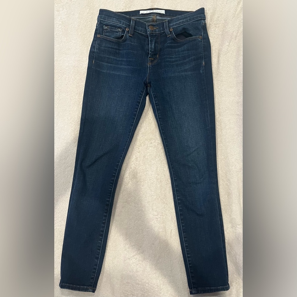 J Brand Size 26 Straight Stretch Low Women Denim Blue Jeans Pants gently worn